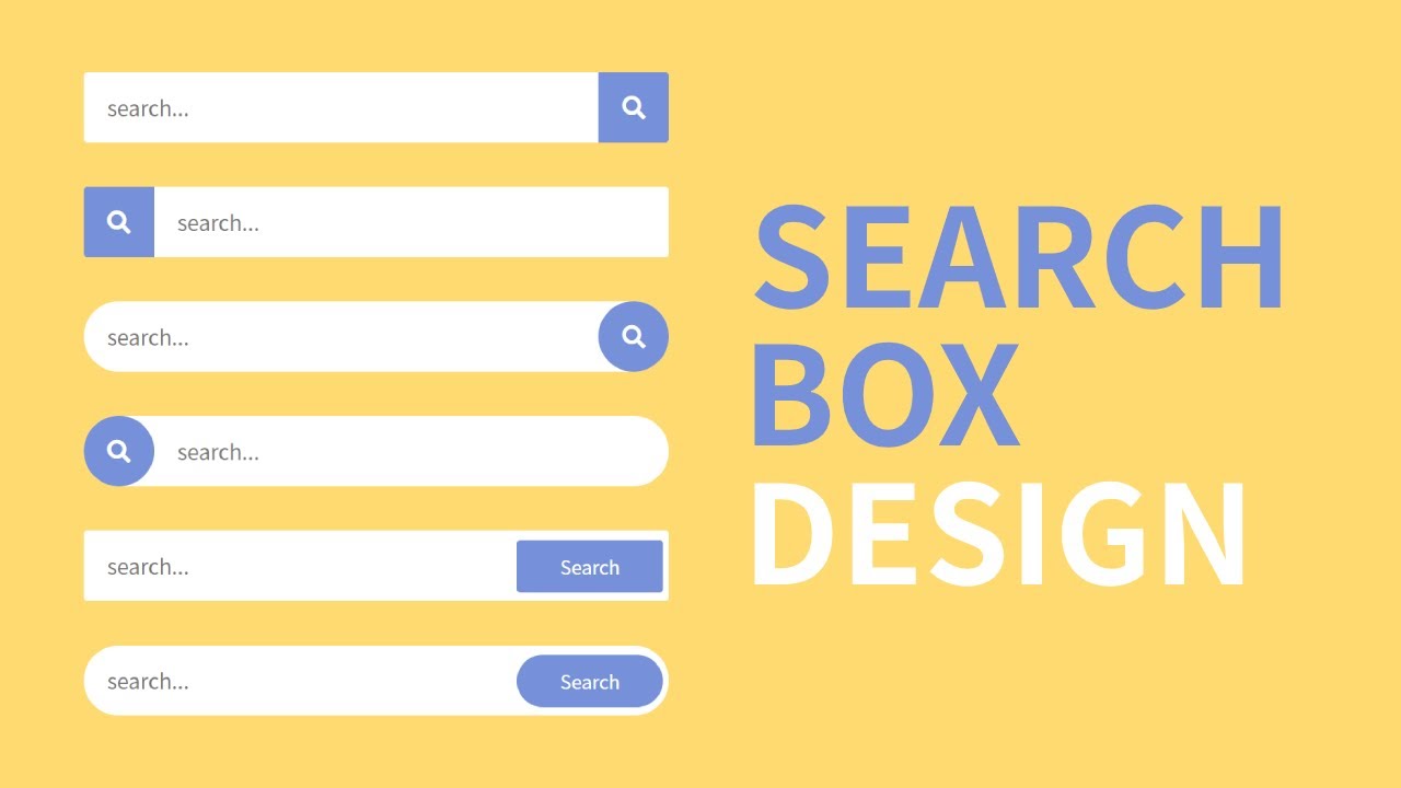 designing a website search bar